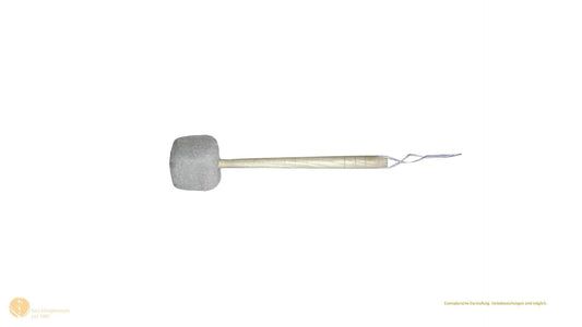 Gong mallet with plush head