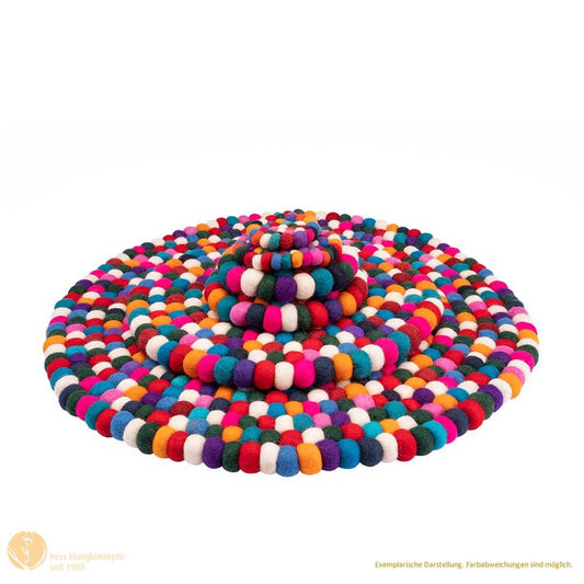 Felt coaster - diameter 14 cm